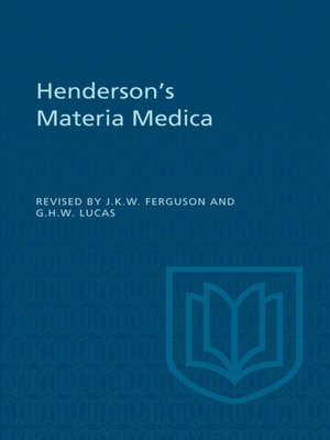 cover image of Henderson's Materia Medica